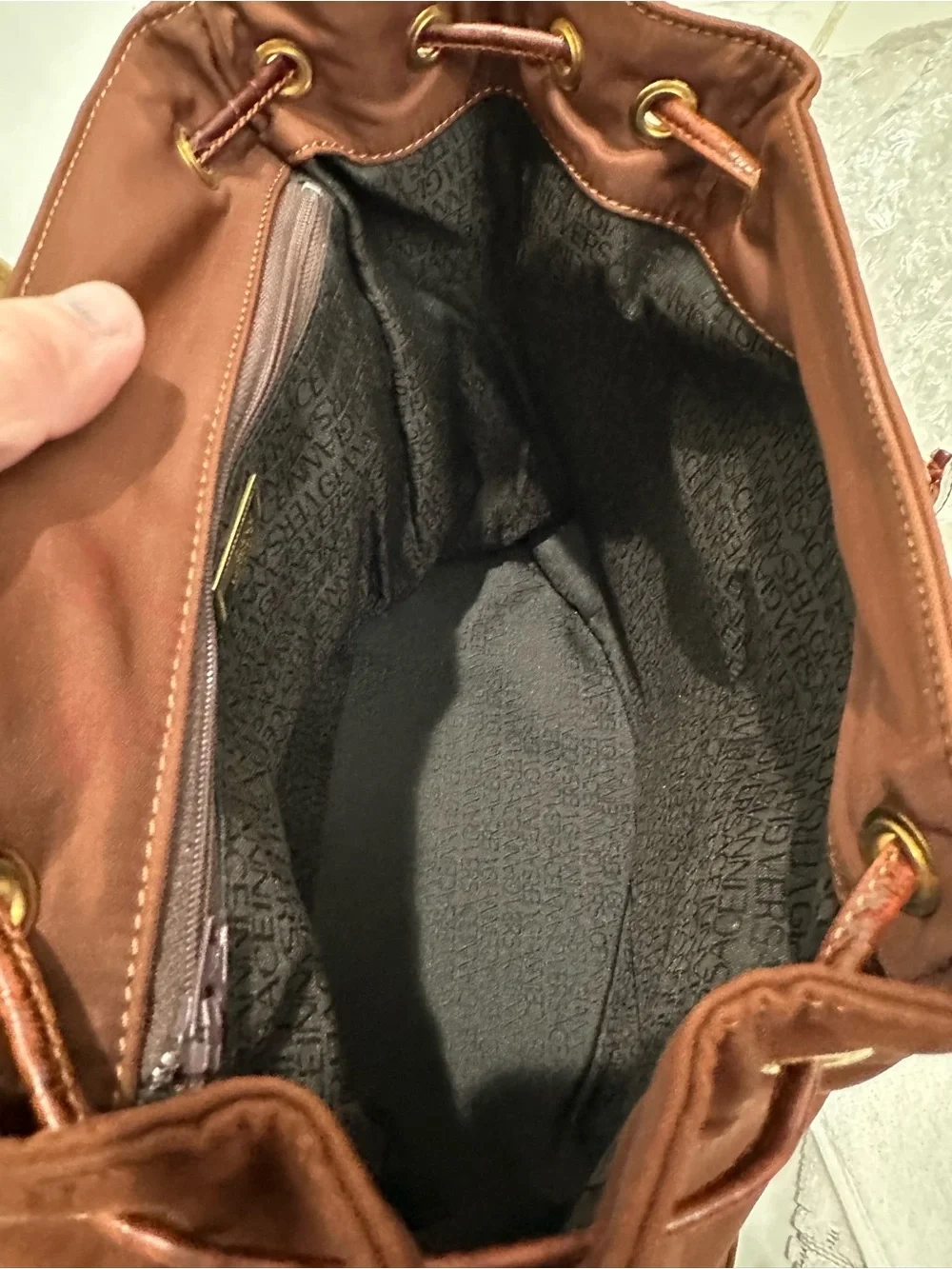 Vintage Gianni Versace Medusa Nylon Backpack